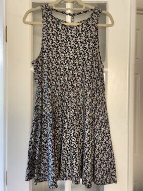 Hollister Floral Cotton mini Dress with lattice back